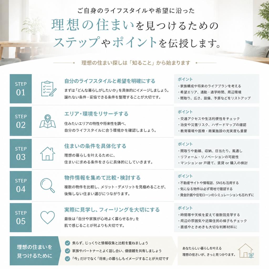 理想の住まいを見つける第一歩