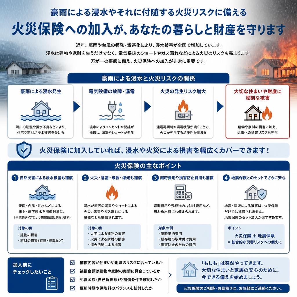 火災保険の加入を考える