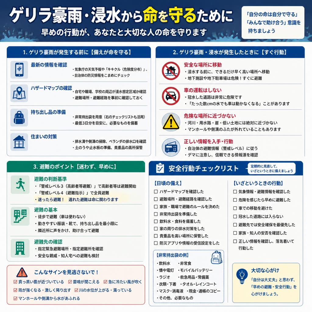 災害時の適切な行動
