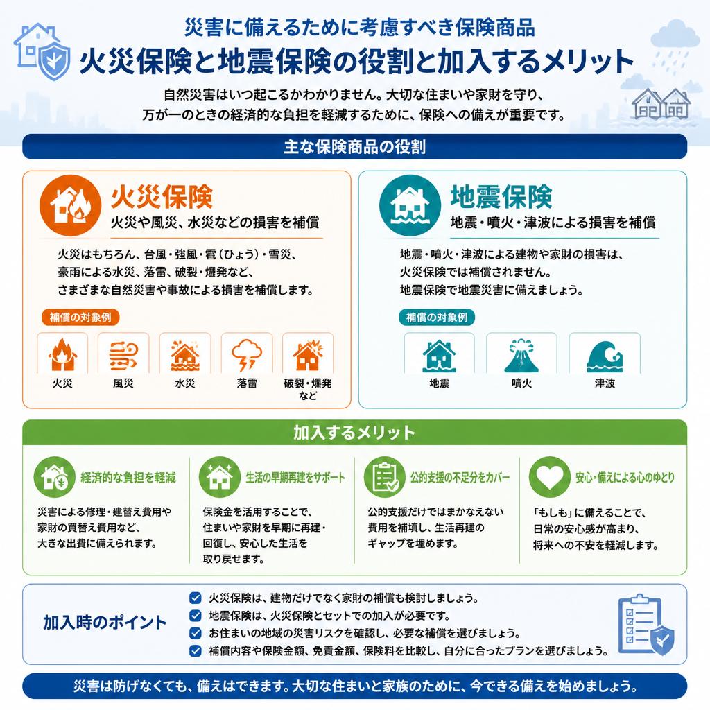 災害リスクに備える保険