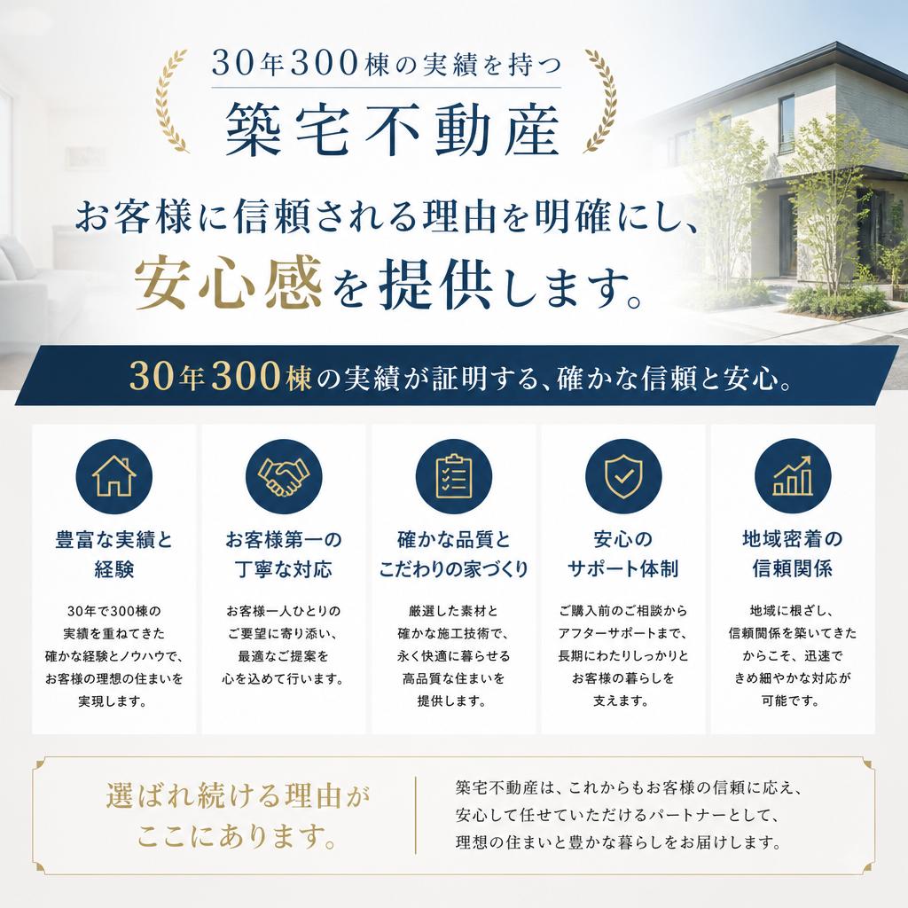 築宅不動産の信頼性とは？