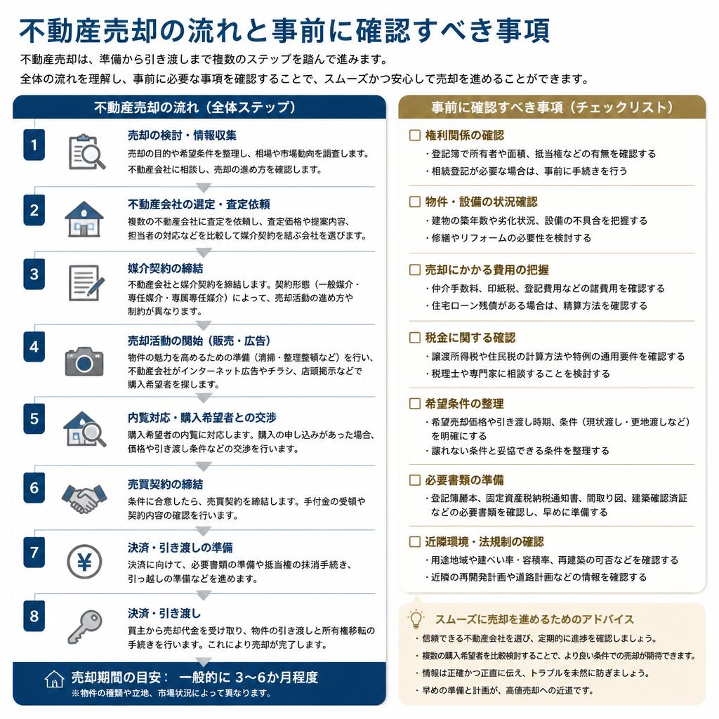 不動産売却の手順