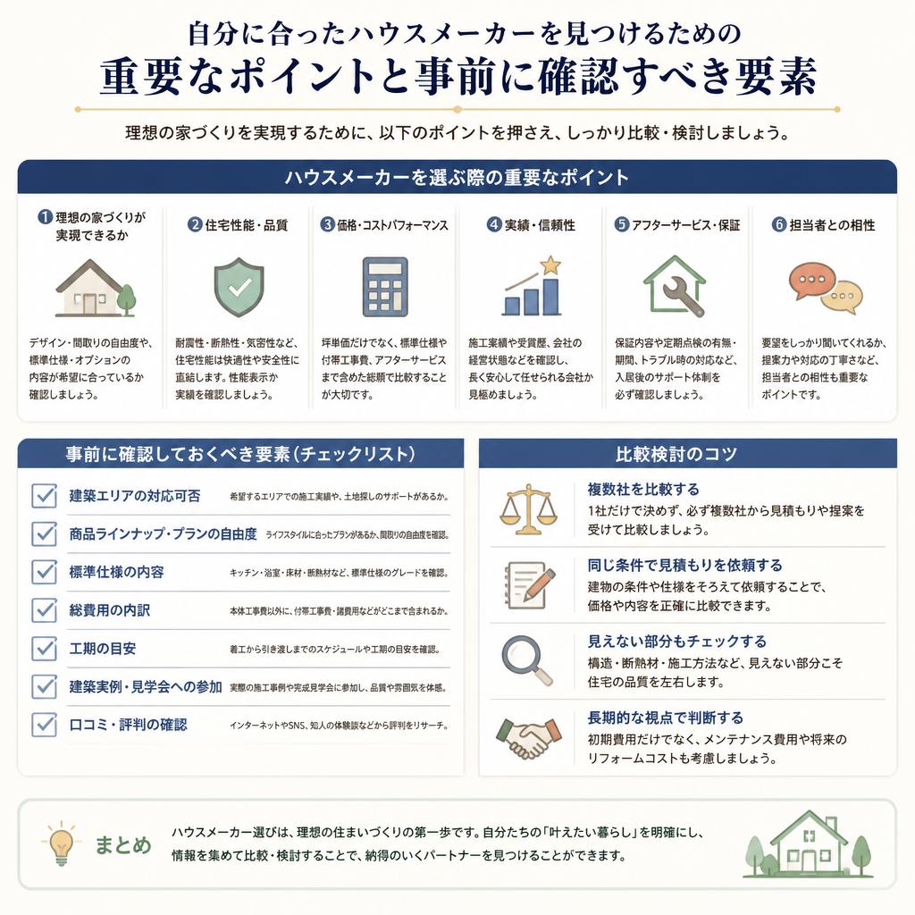 ハウスメーカー選びの基準