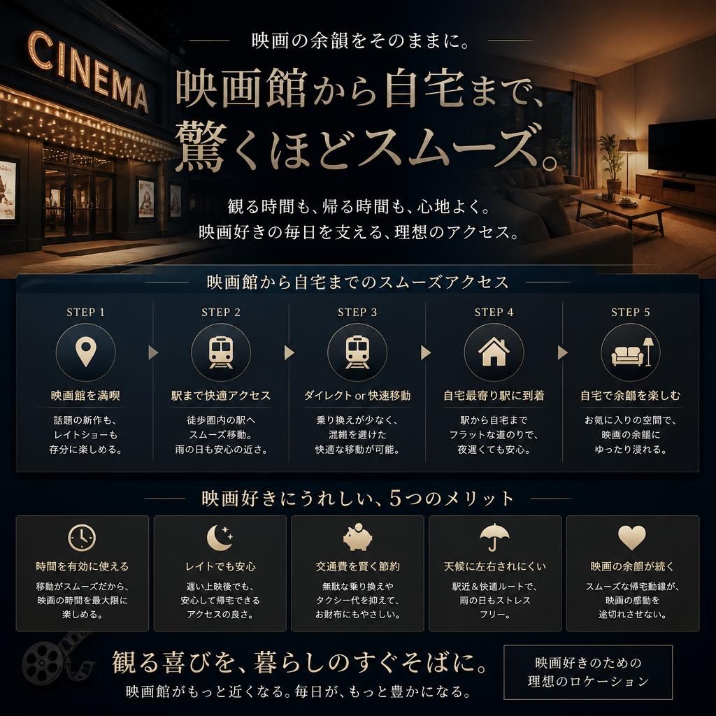 映画館と自宅の近さがもたらすライフスタイル