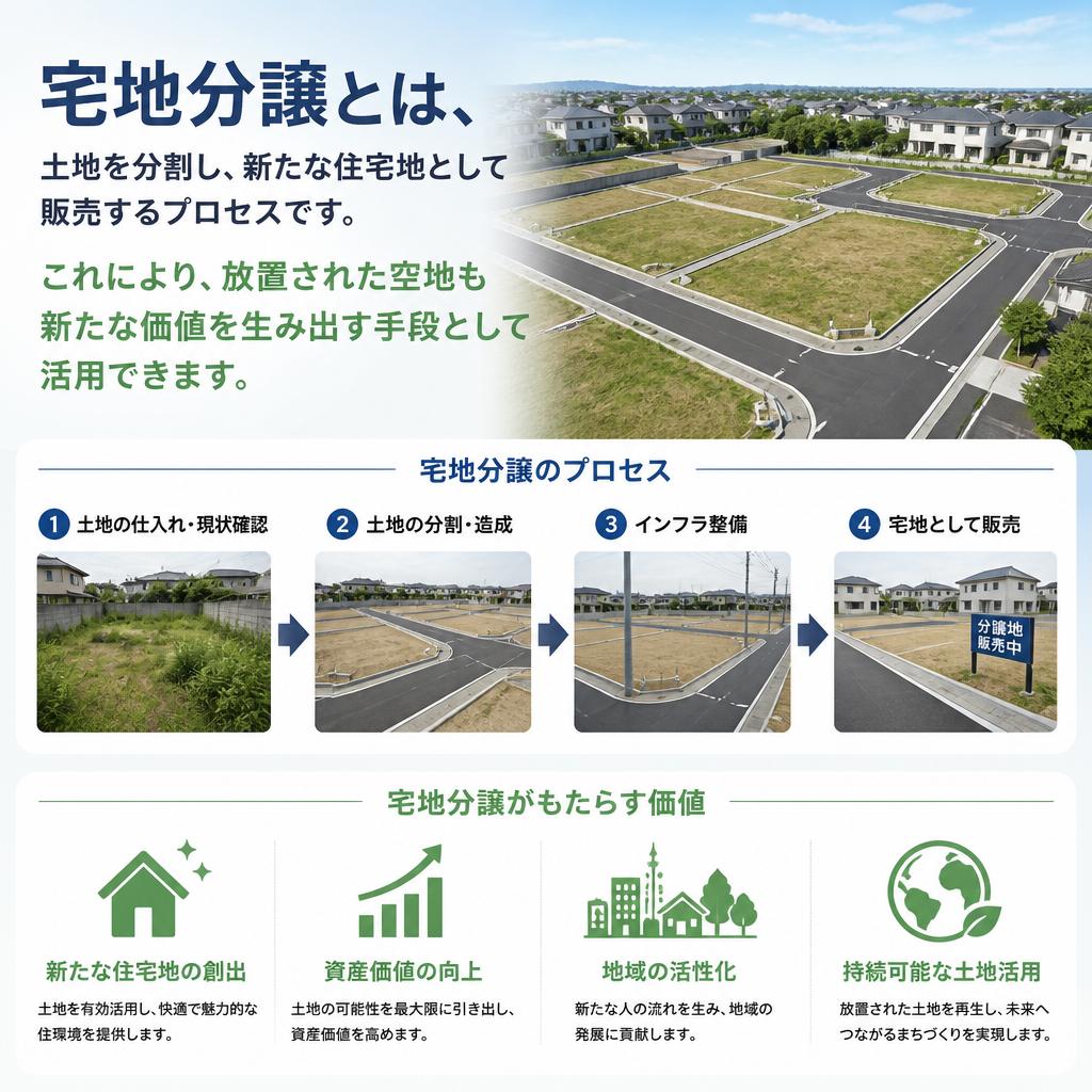 不動産の宅地分譲とは？