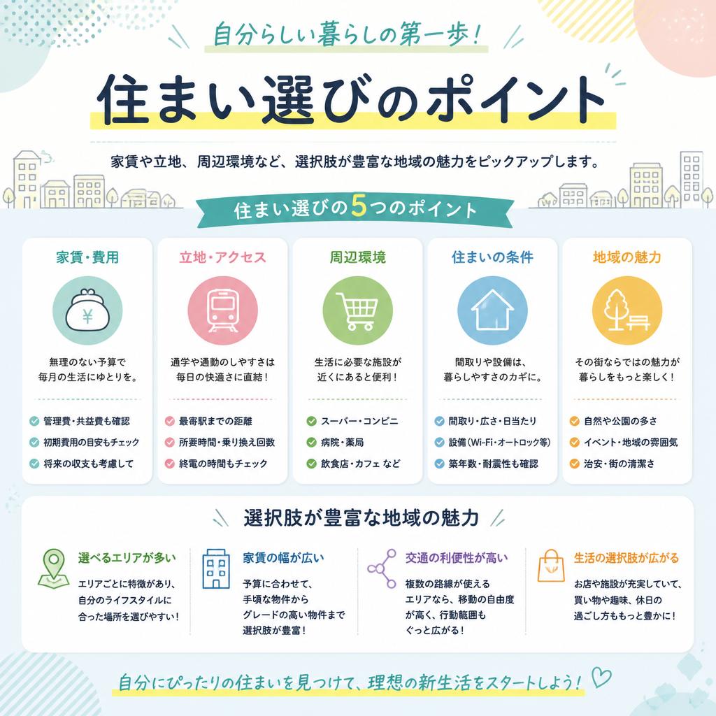 若者におすすめの住まいの選び方