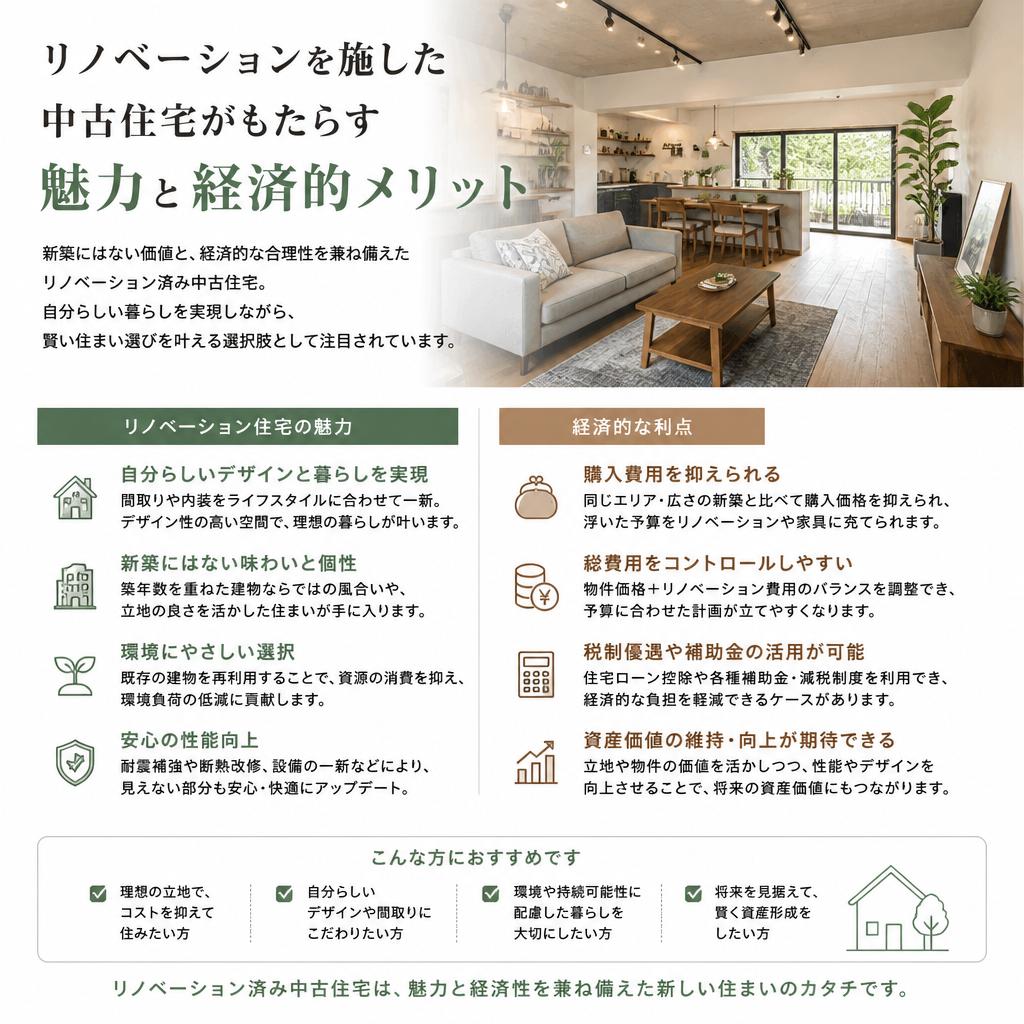 2. リノベーション済み中古住宅の特長