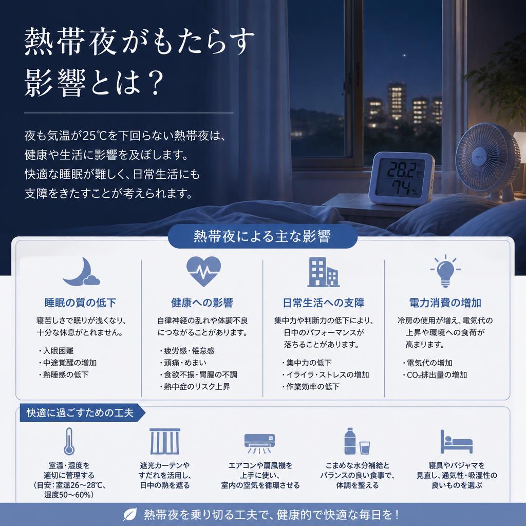 熱帯夜がもたらす影響